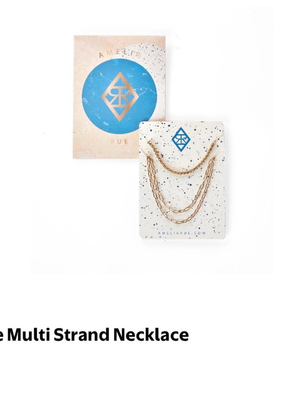 Amelia Rue Gold Multi-Strand Necklace